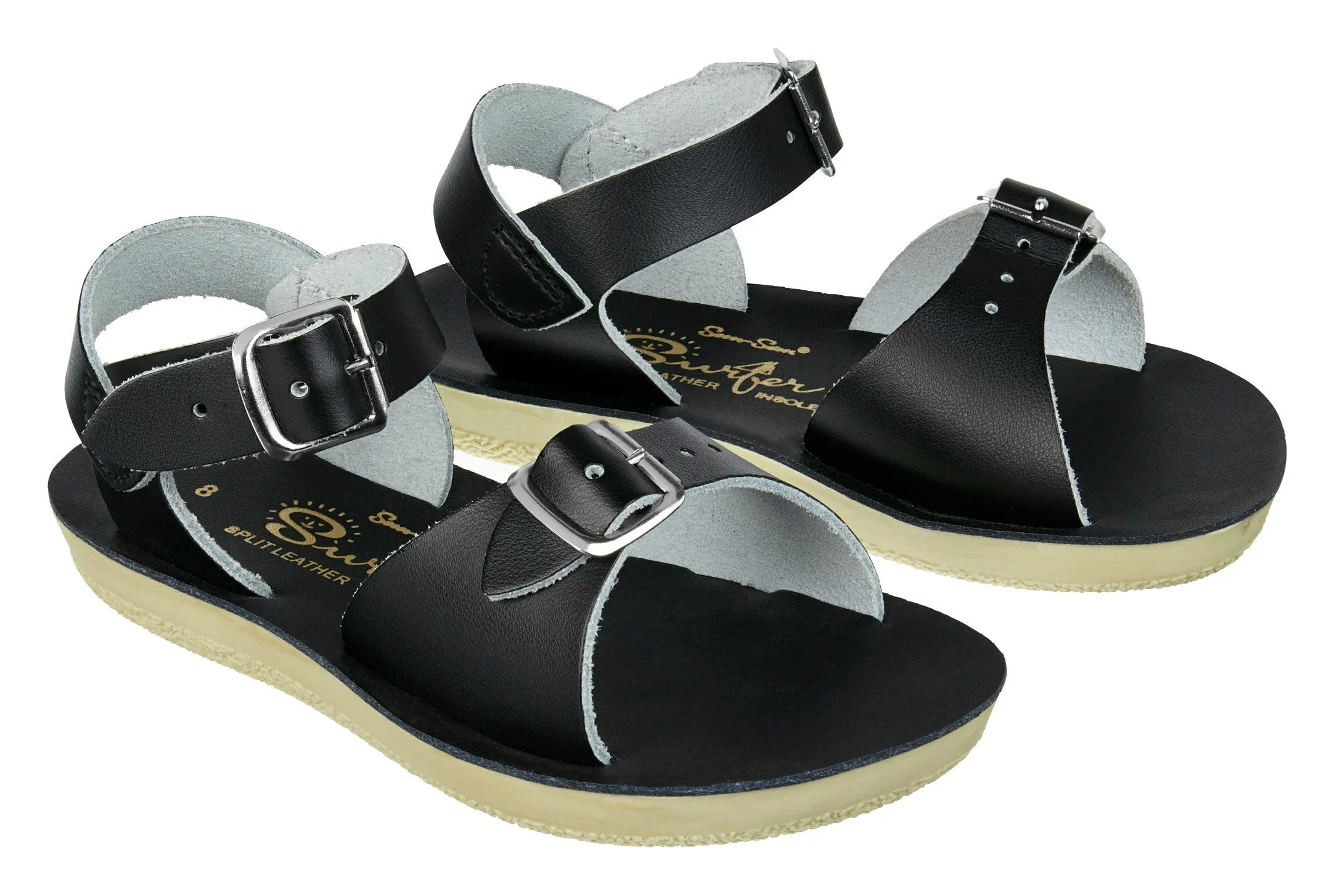 (1706) Salt-Water Sandal Surfer - BLACK