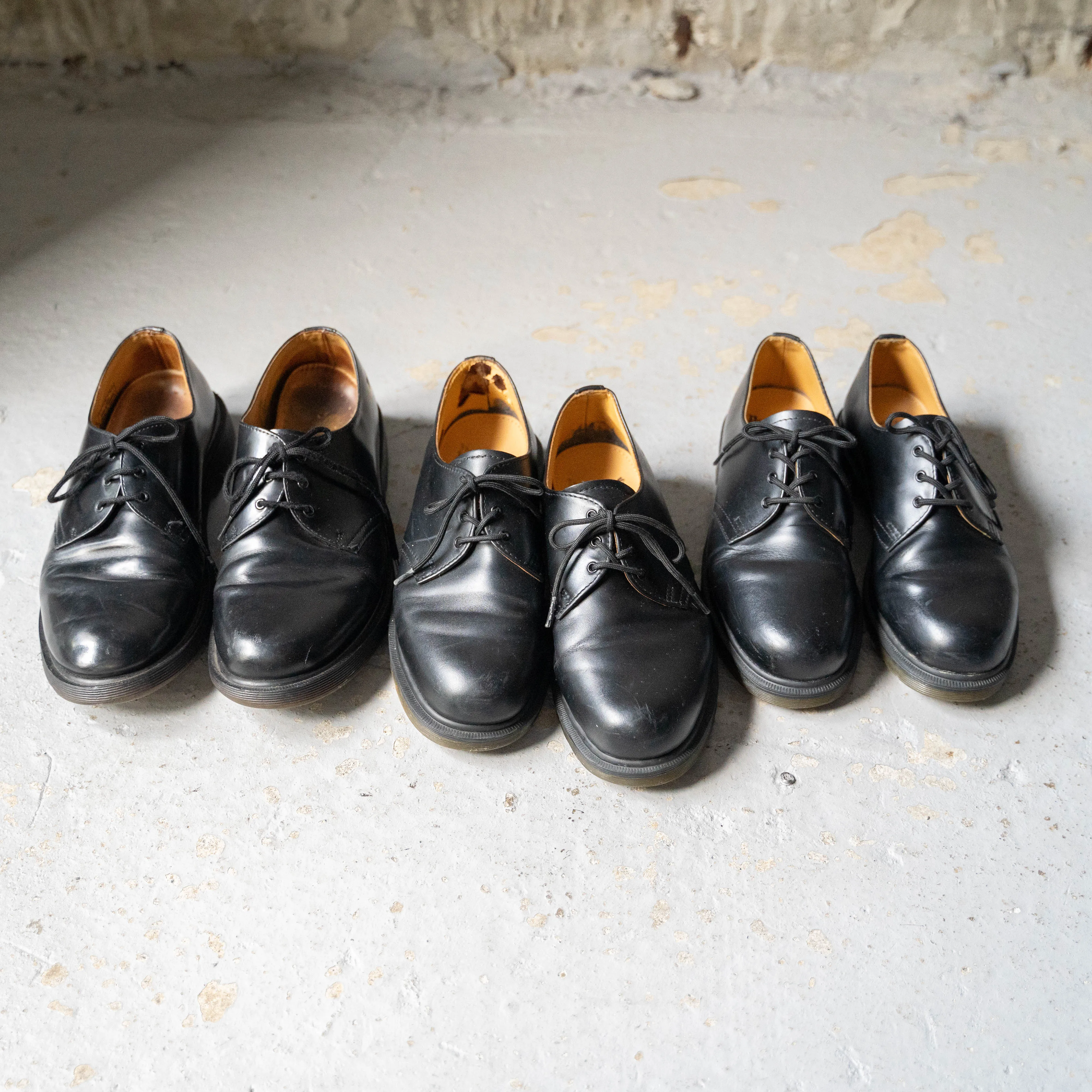 2010s 'Dr.Martens' black color leather shoes -3 hole-