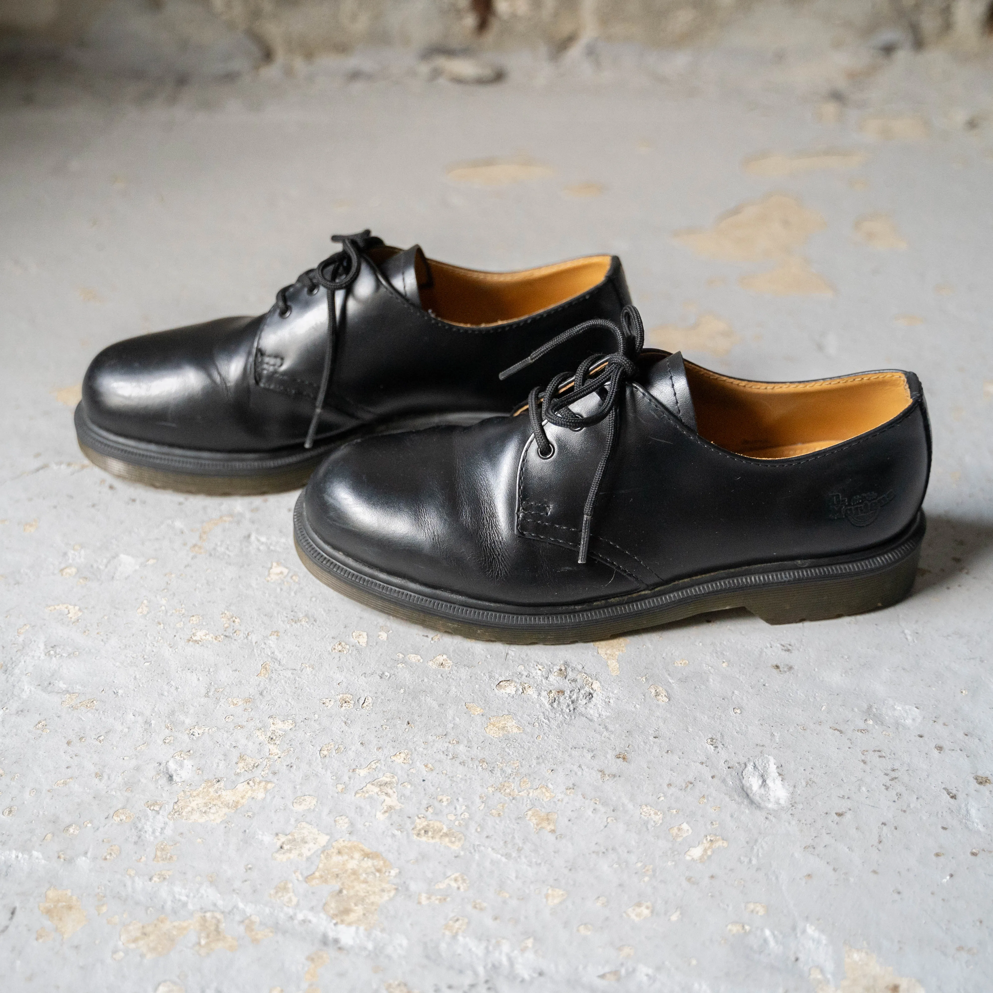 2010s 'Dr.Martens' black color leather shoes -3 hole-