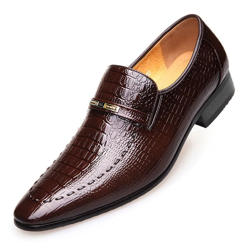 2022 New Men Casual Classic Low-Cut Embossed Leather Loafers Plus Size 38-48 Shoes