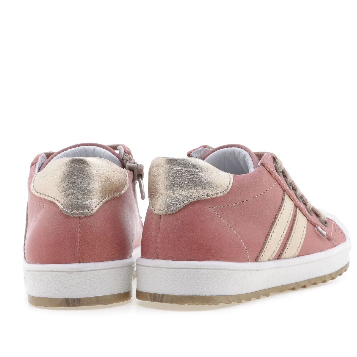 (2627A-23/2628A-23) Low Bumper Trainers coral with Zipper