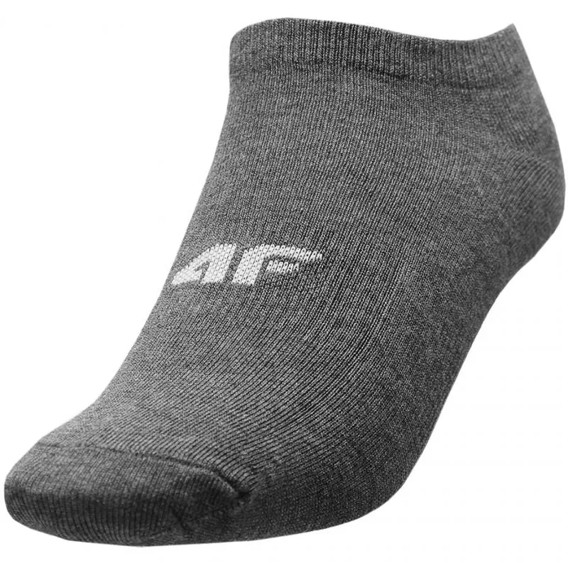 4F Womens Everyday Socks - Cool Llight Gray Melange/Gray Melange