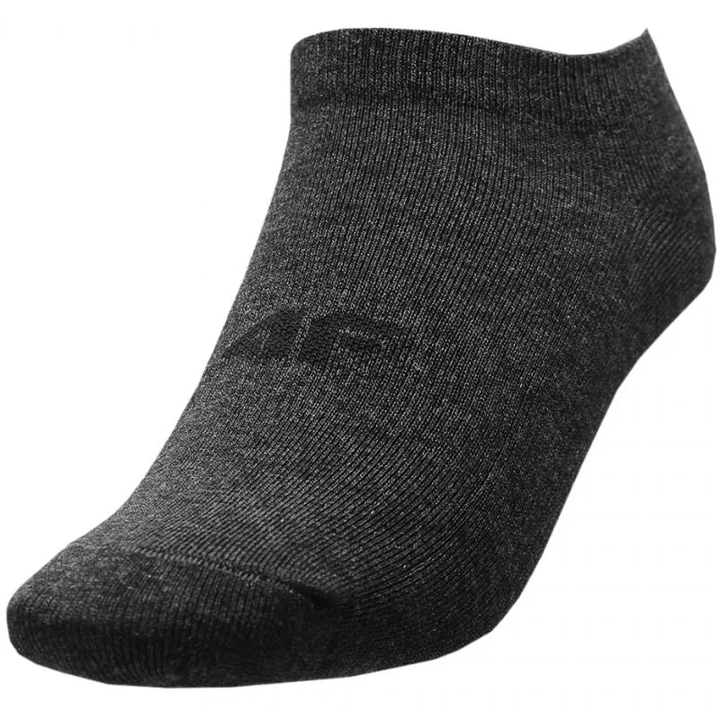 4F Womens Everyday Socks - Cool Llight Gray Melange/Gray Melange