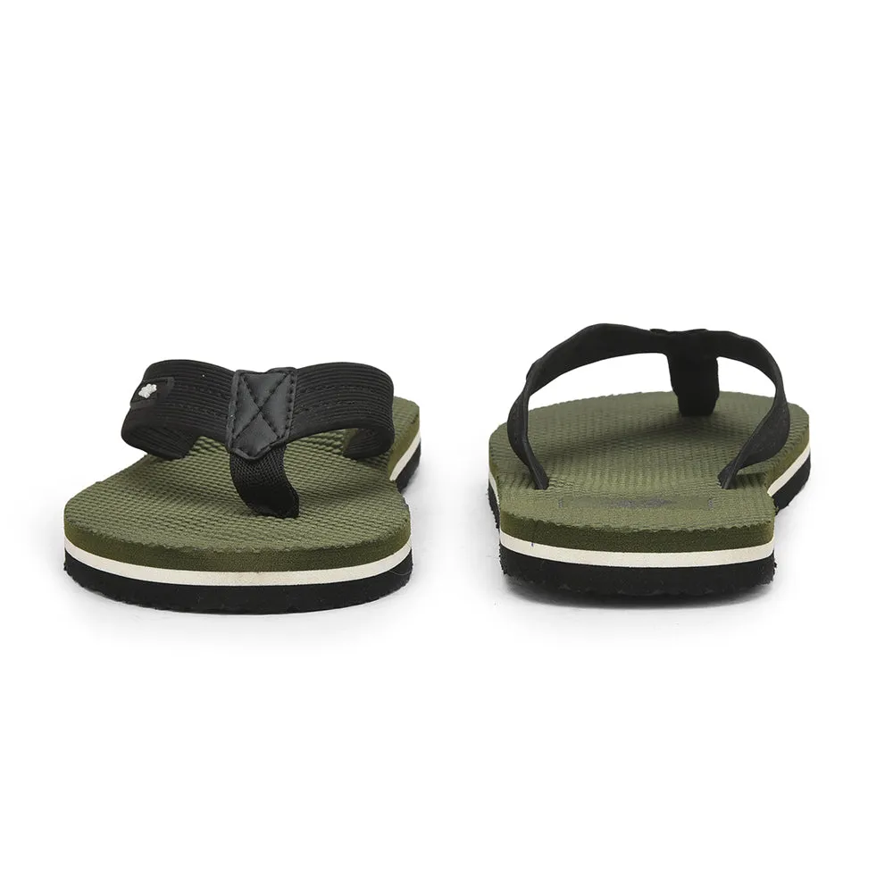 A-HA Casual Olive Green Flip Flop For Men JTN-03 By Liberty