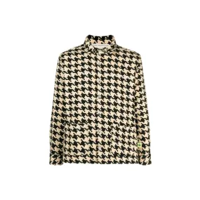 Abc. Houndstooth Work Shirt (Tan/Black)