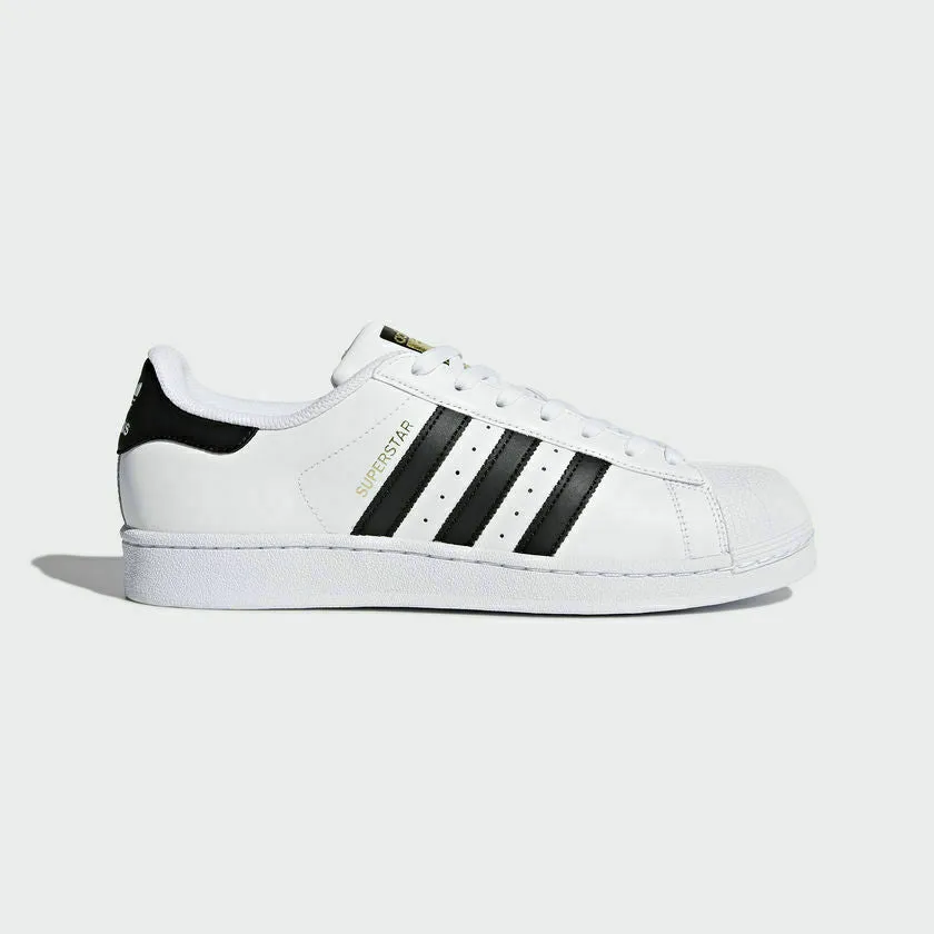 Adidas Superstar Unisex Men's Women's WHITE BLACK FOUNDATION Trainers Shoes