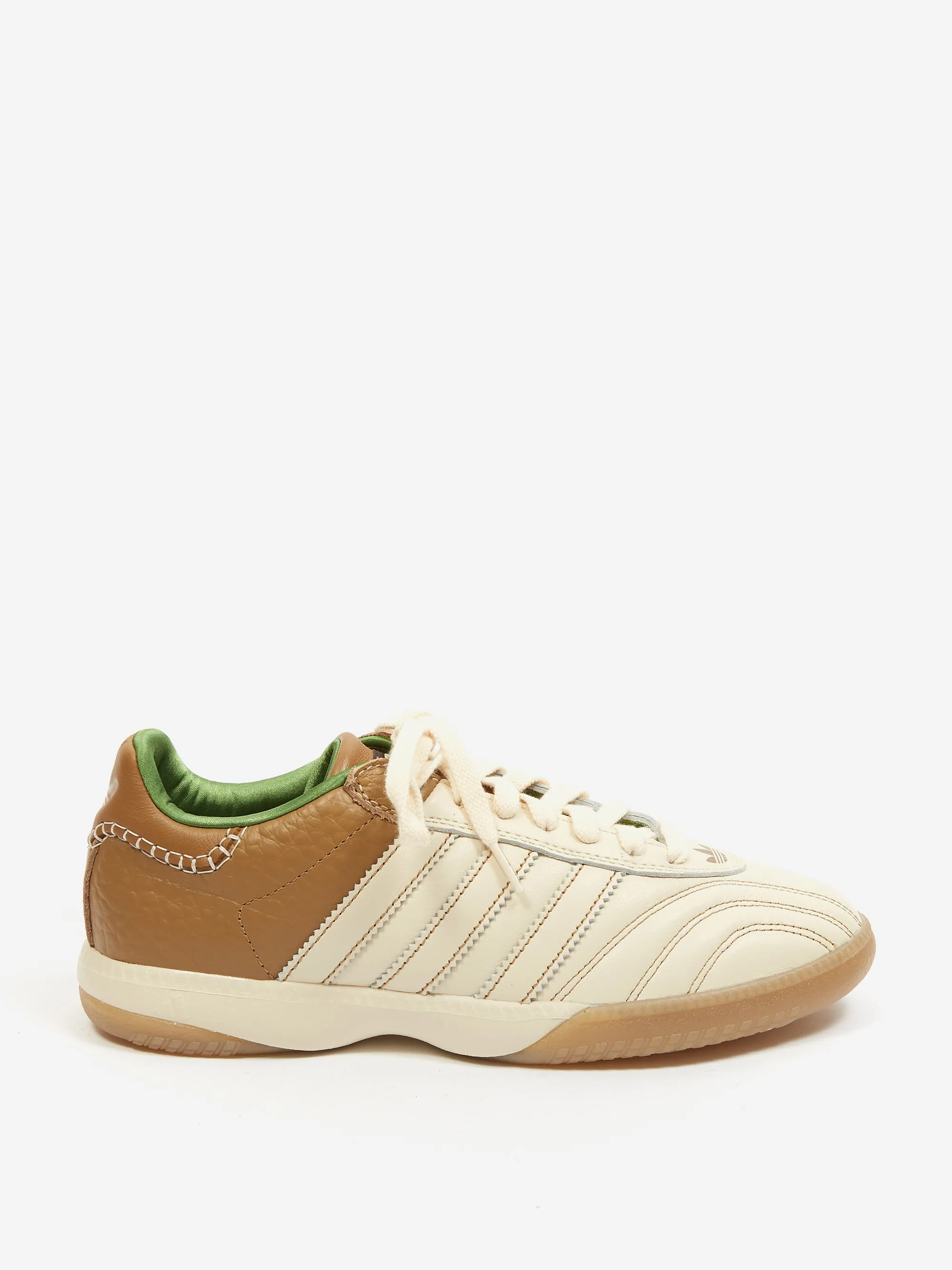 Adidas x Wales Bonner Samba Millennium - Wonder White/ Raw Desert/Crew Green