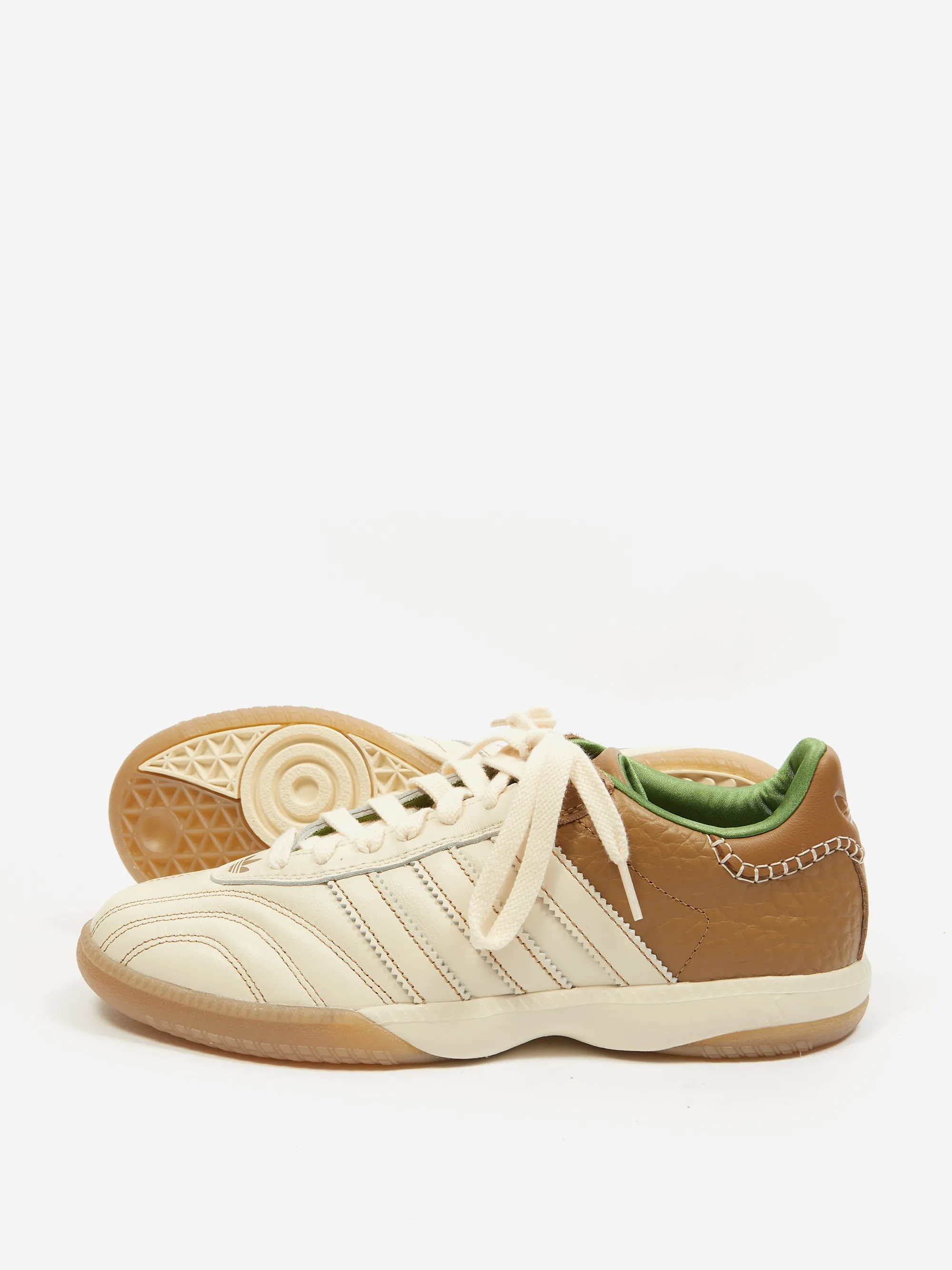 Adidas x Wales Bonner Samba Millennium - Wonder White/ Raw Desert/Crew Green