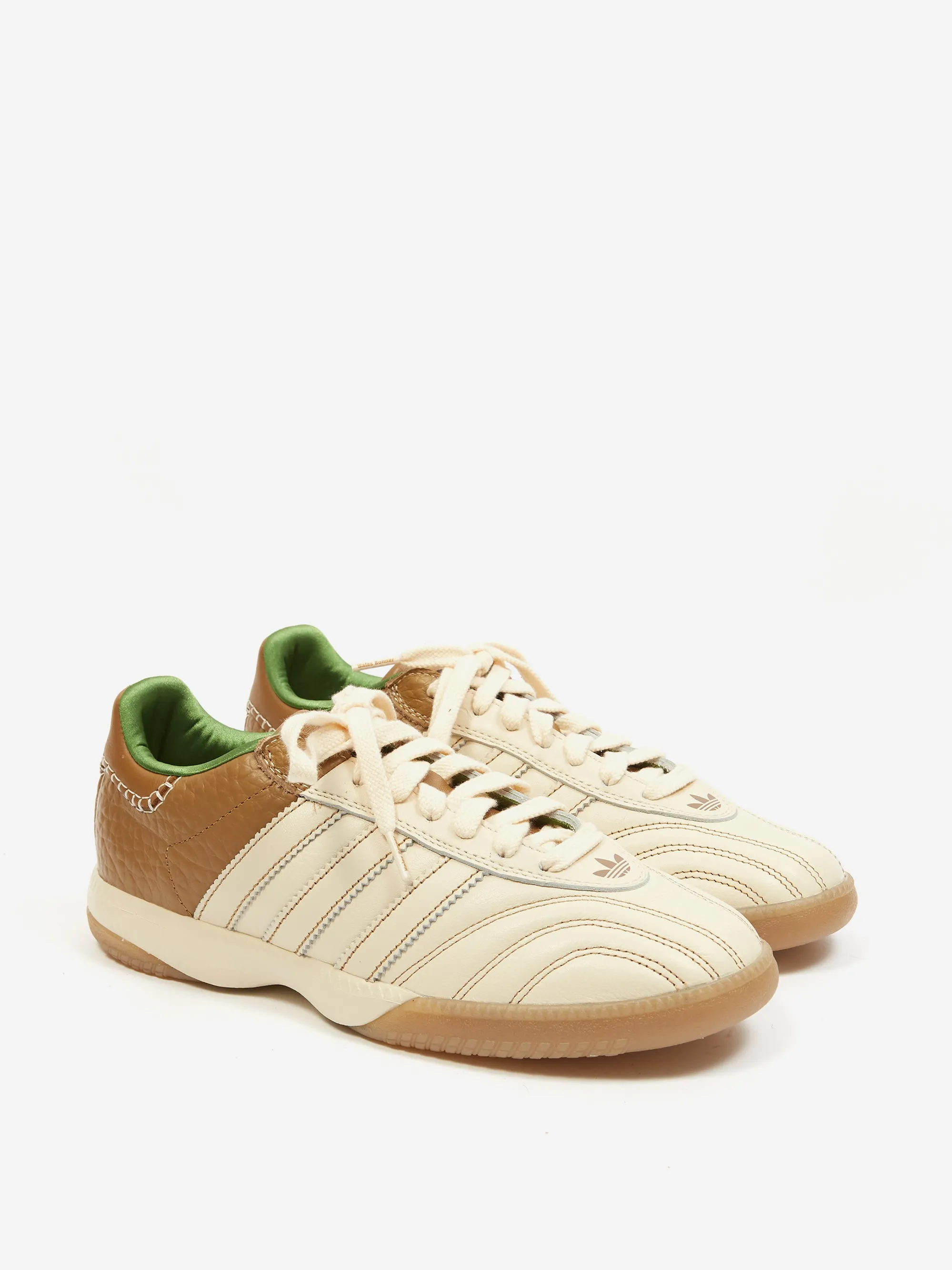 Adidas x Wales Bonner Samba Millennium - Wonder White/ Raw Desert/Crew Green