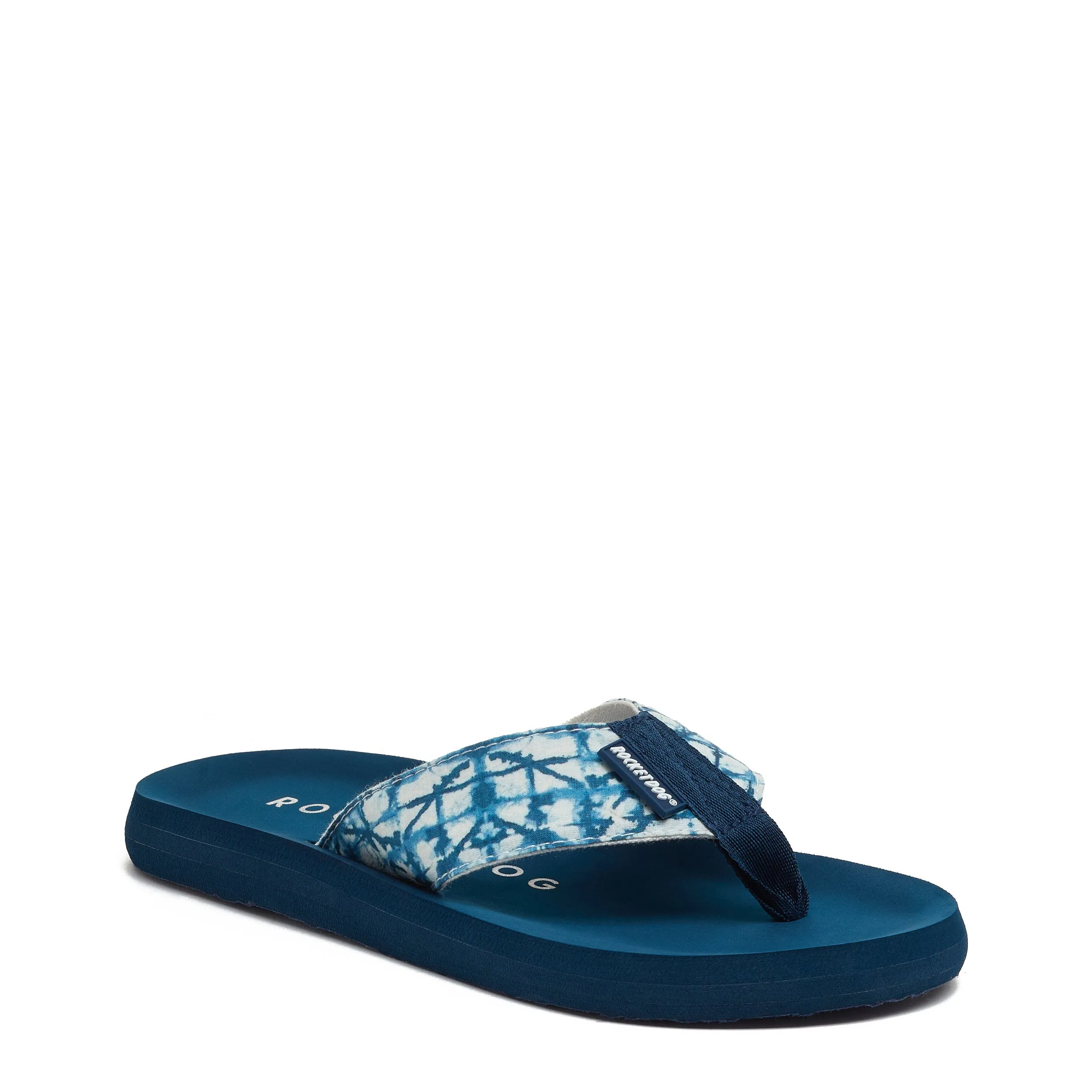 Adios Blue Tie Dye Flip-Flops