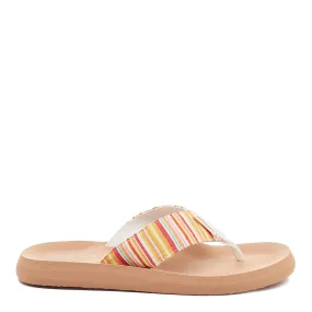 Adios Orange Stripe Flip-Flops