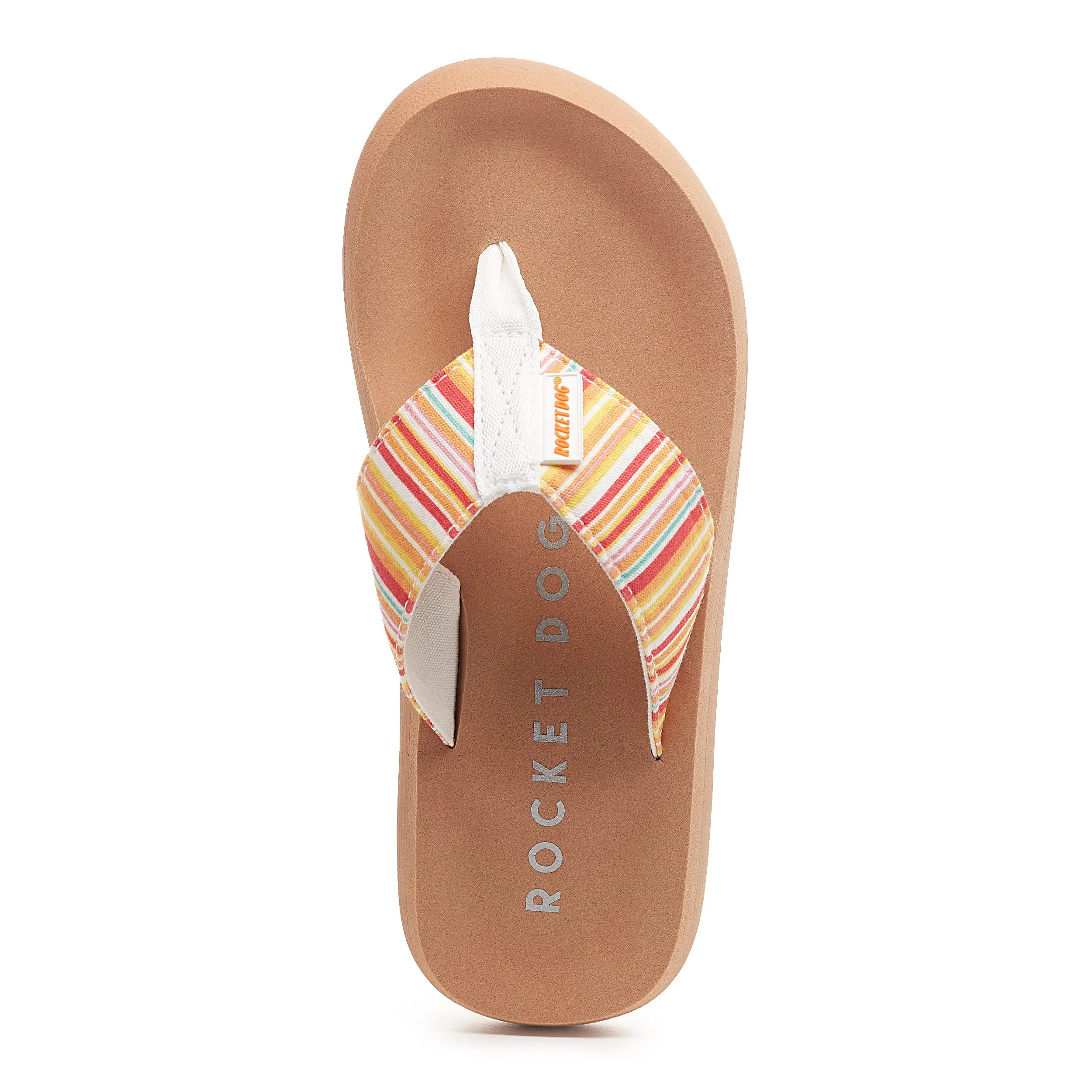 Adios Orange Stripe Flip-Flops