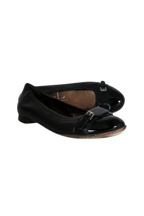 AGL - Black Leather Cap Toe Flats Sz 8.5