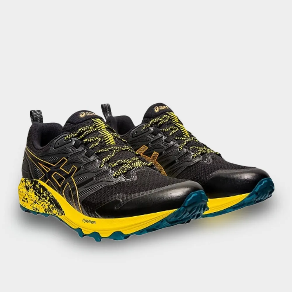 Asics Mens GeL-Trabuco Terra Trail Running Black Yellow _ 180626 _ Black