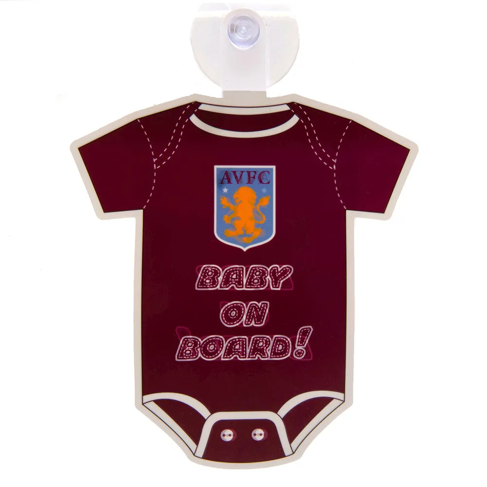 Aston Villa FC Baby On Board Sign