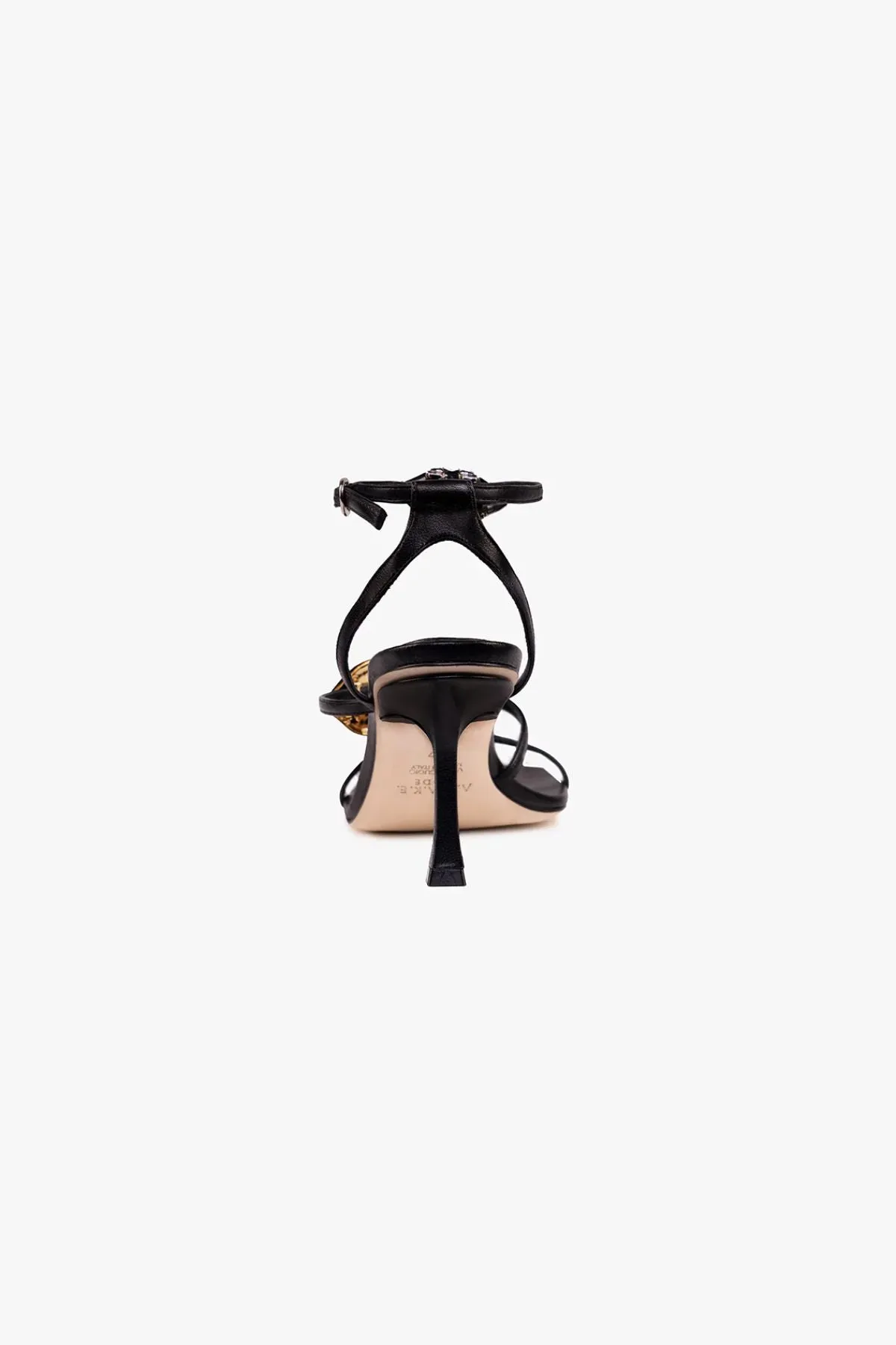 A.W.A.K.E Mode Beta Kiss Strappy Heel - Black/ Silver/ Gold