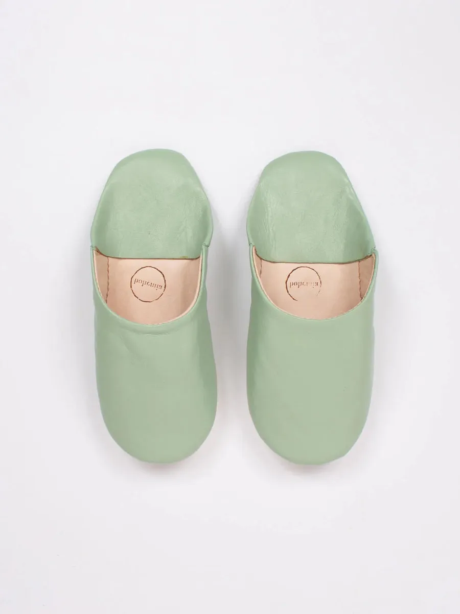 Babouche Moroccan Slippers - Sage