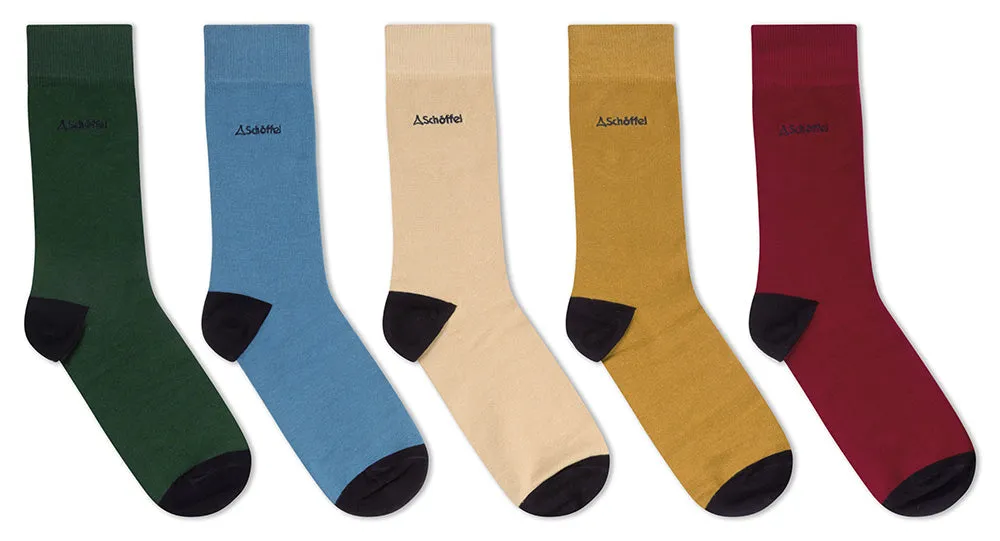 Bamboo Sock (Box of 5) - Logo Oat Mix