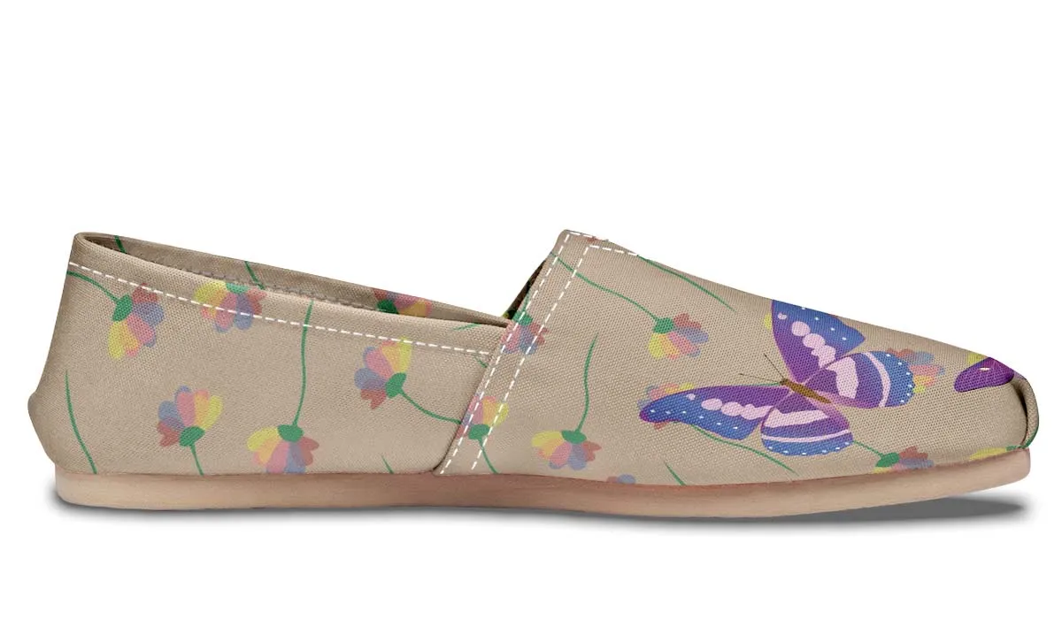 Beautiful Flying Butterflies Casual Shoes