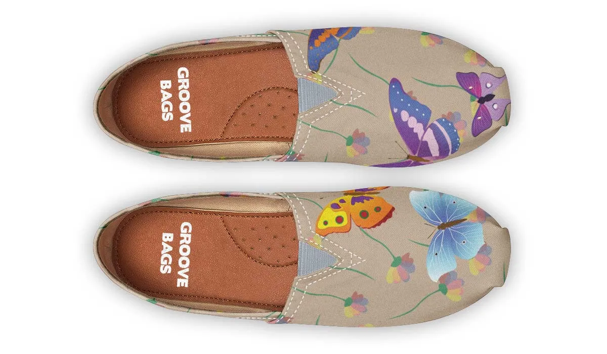 Beautiful Flying Butterflies Casual Shoes