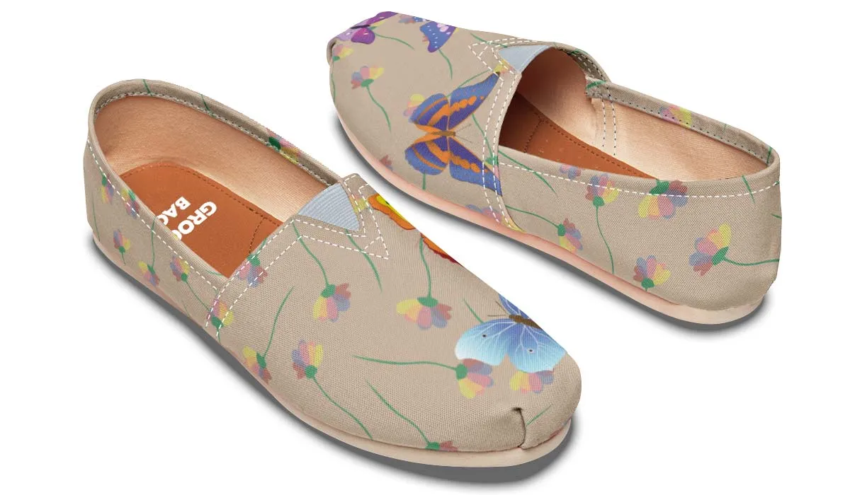 Beautiful Flying Butterflies Casual Shoes