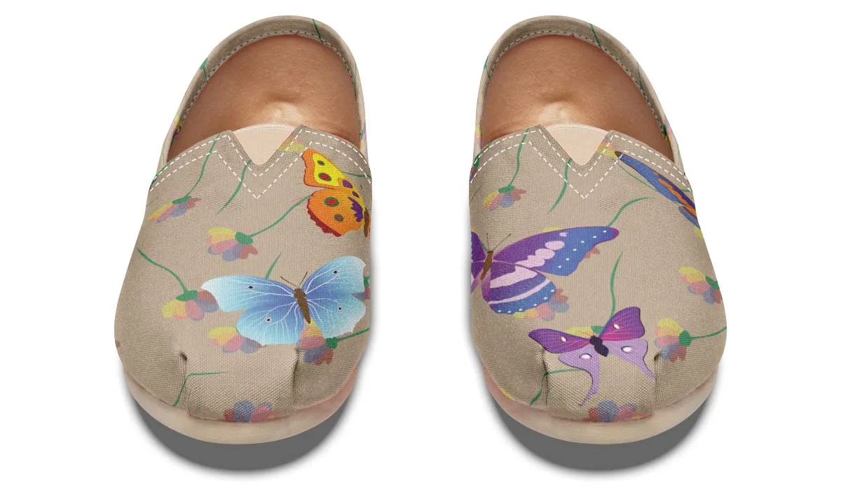 Beautiful Flying Butterflies Casual Shoes