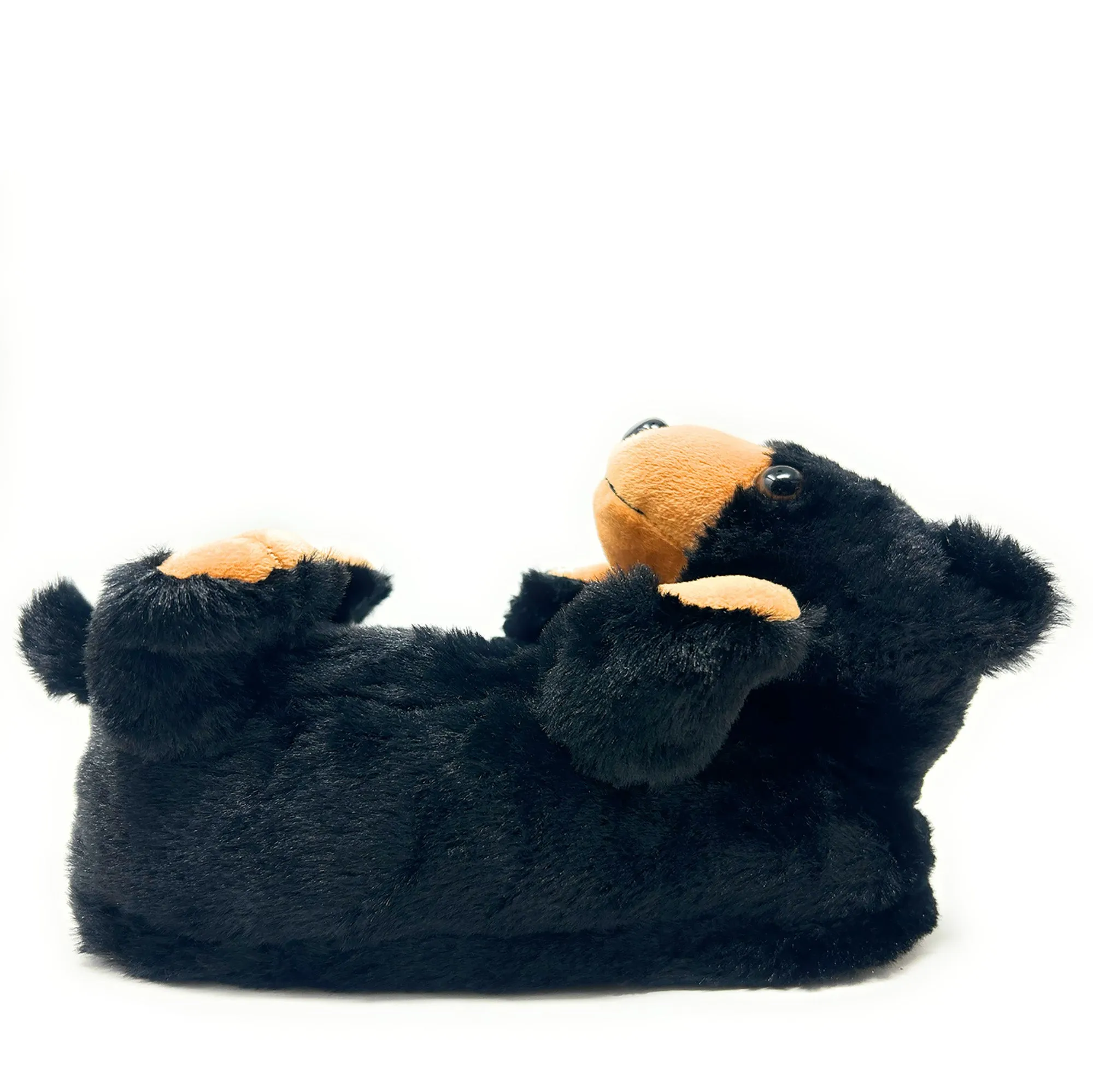 Black Bear Hugs Slippers