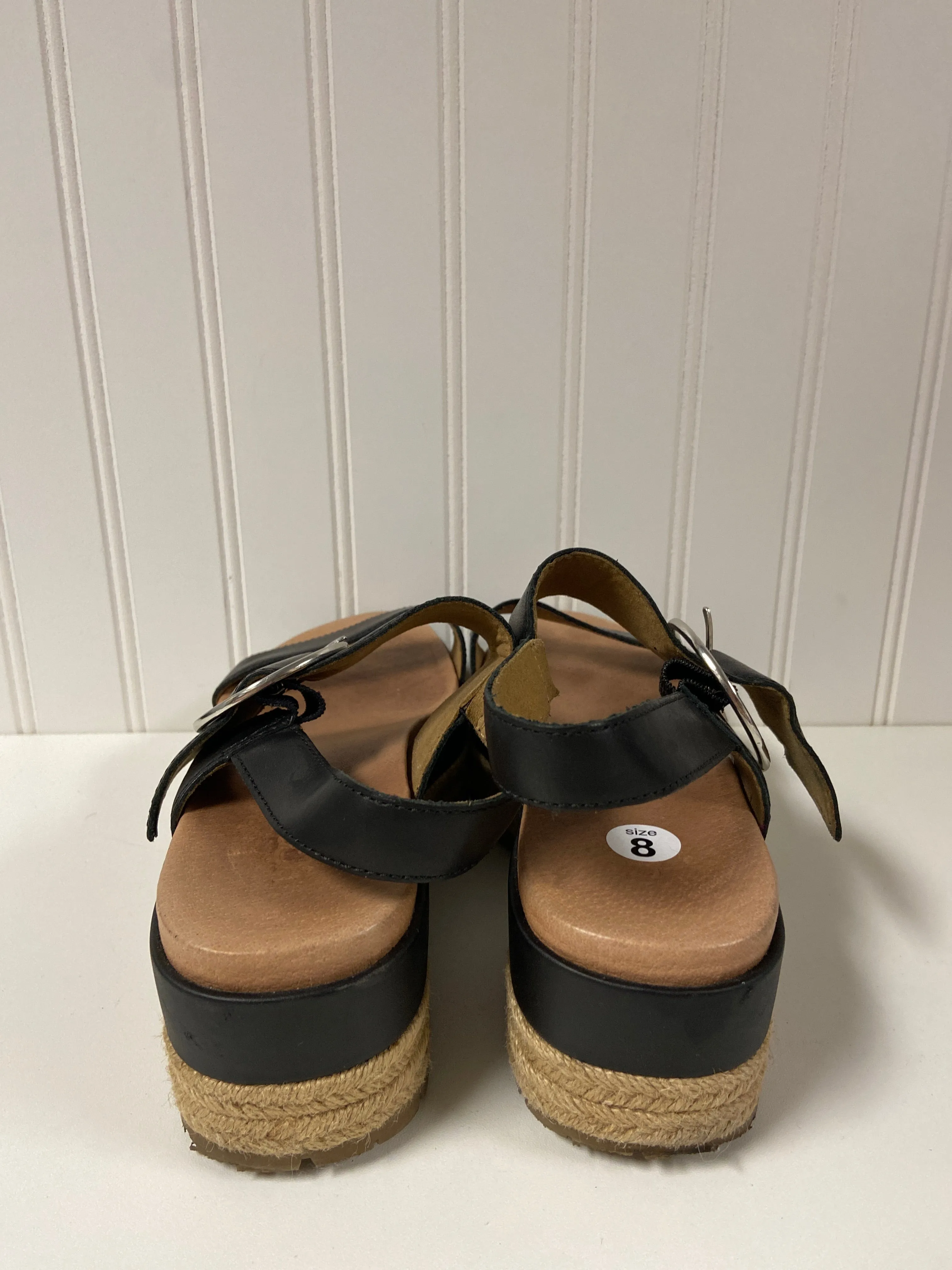 Black Sandals Designer Ugg, Size 8