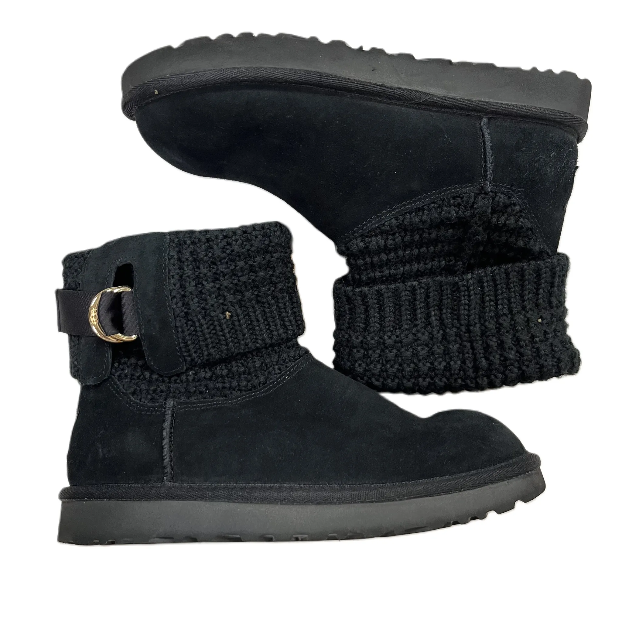 Boots Designer By Ugg In Black, Size: 7