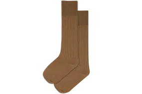 Boys 3/4 Plain Long Socks - Khaki