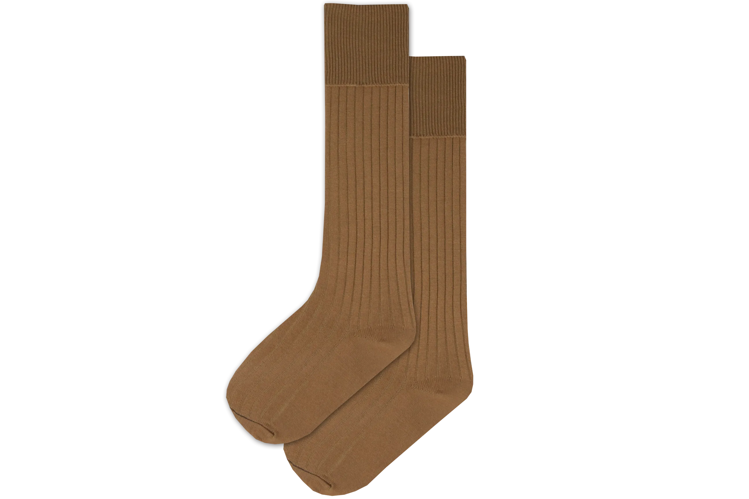 Boys 3/4 Plain Long Socks - Khaki