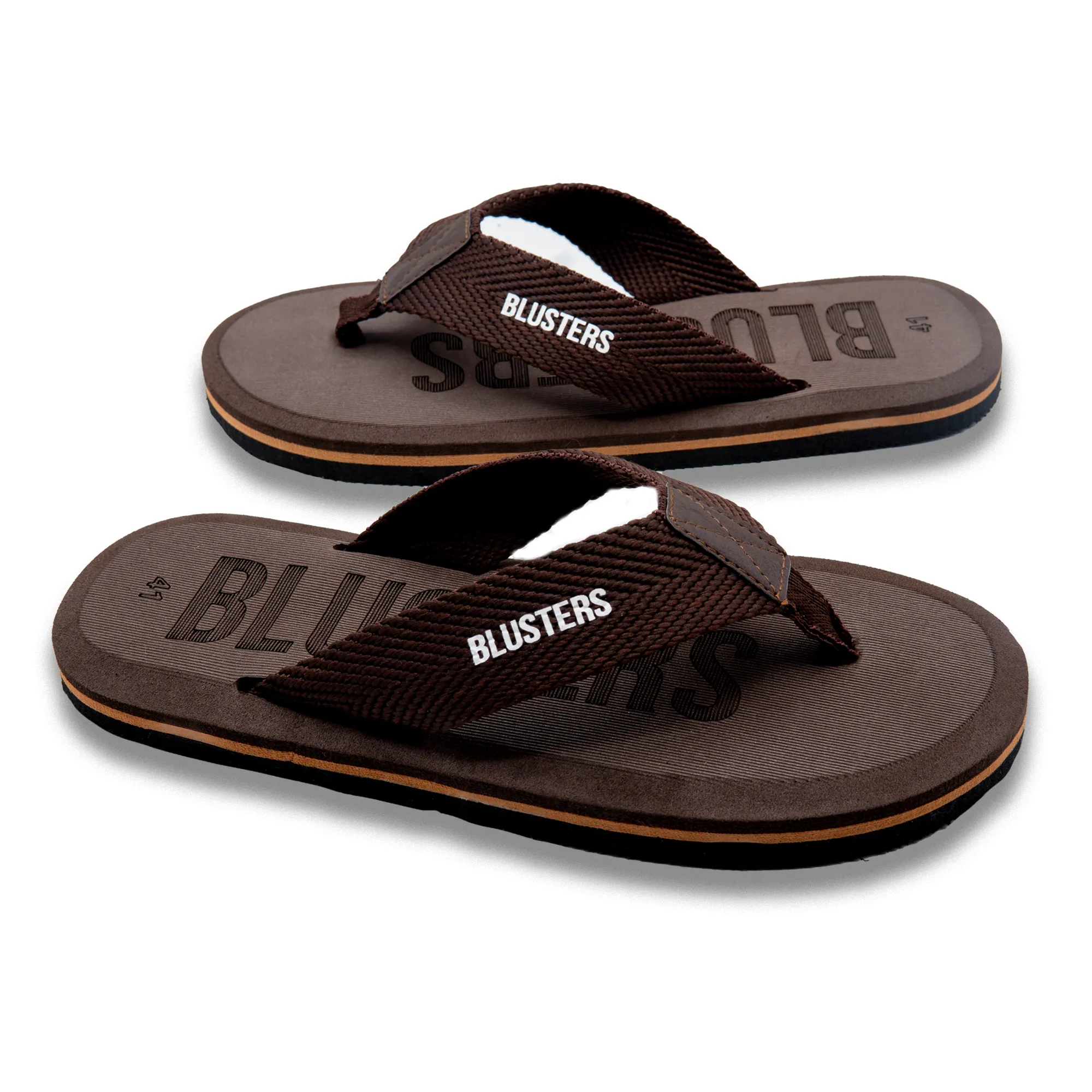 Brown Cross Styled Comfy Flip Flop