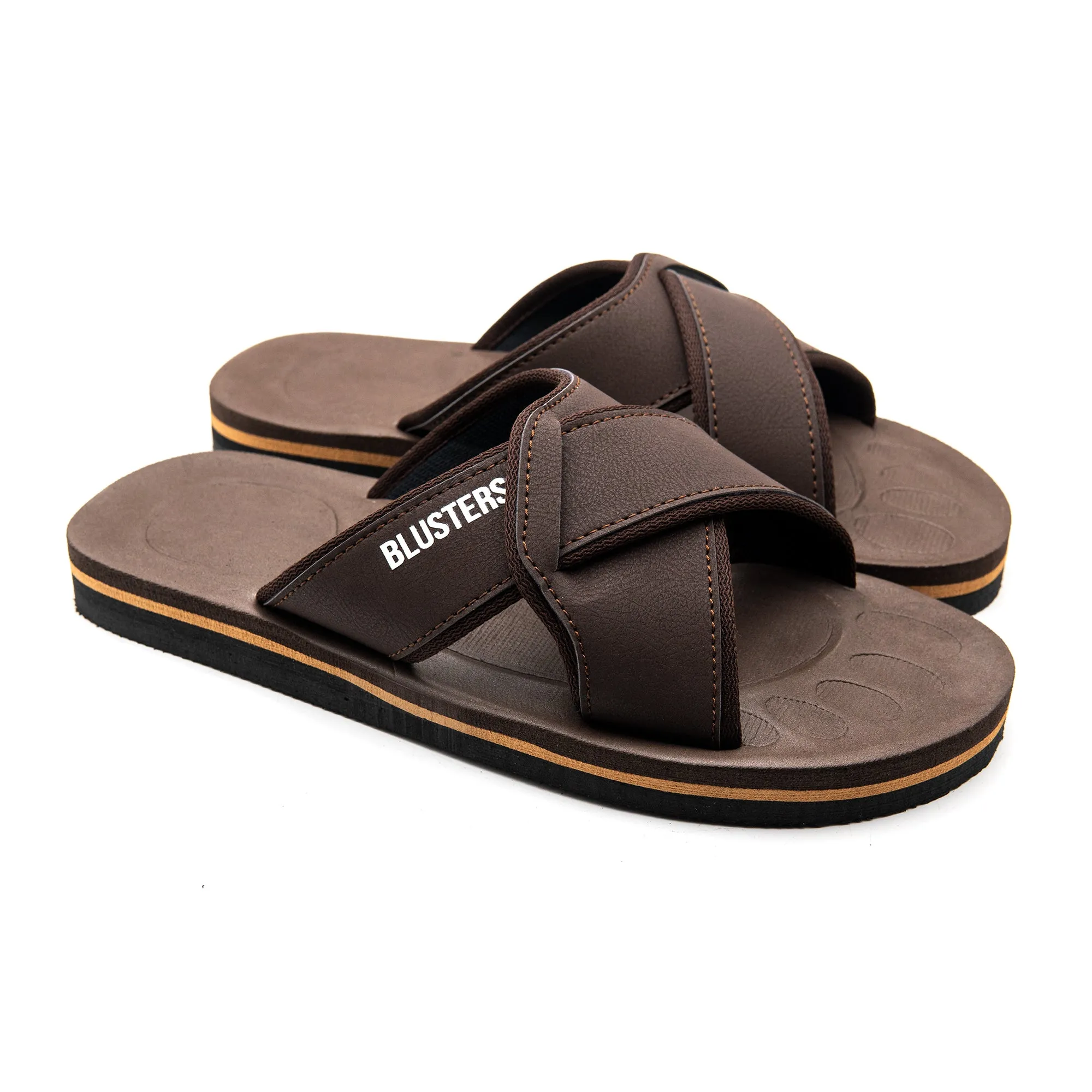 Brown Styled Comfy Slippers