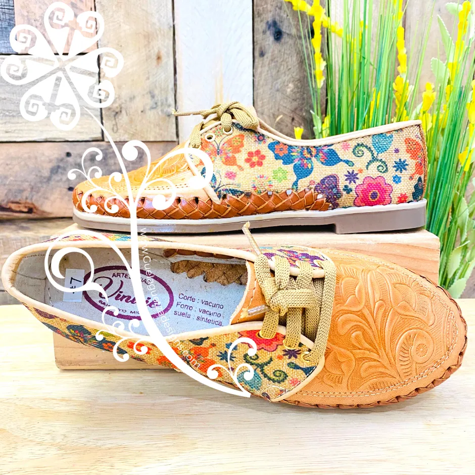 Butterflies - Loafers Artisan Leather Women Shoes