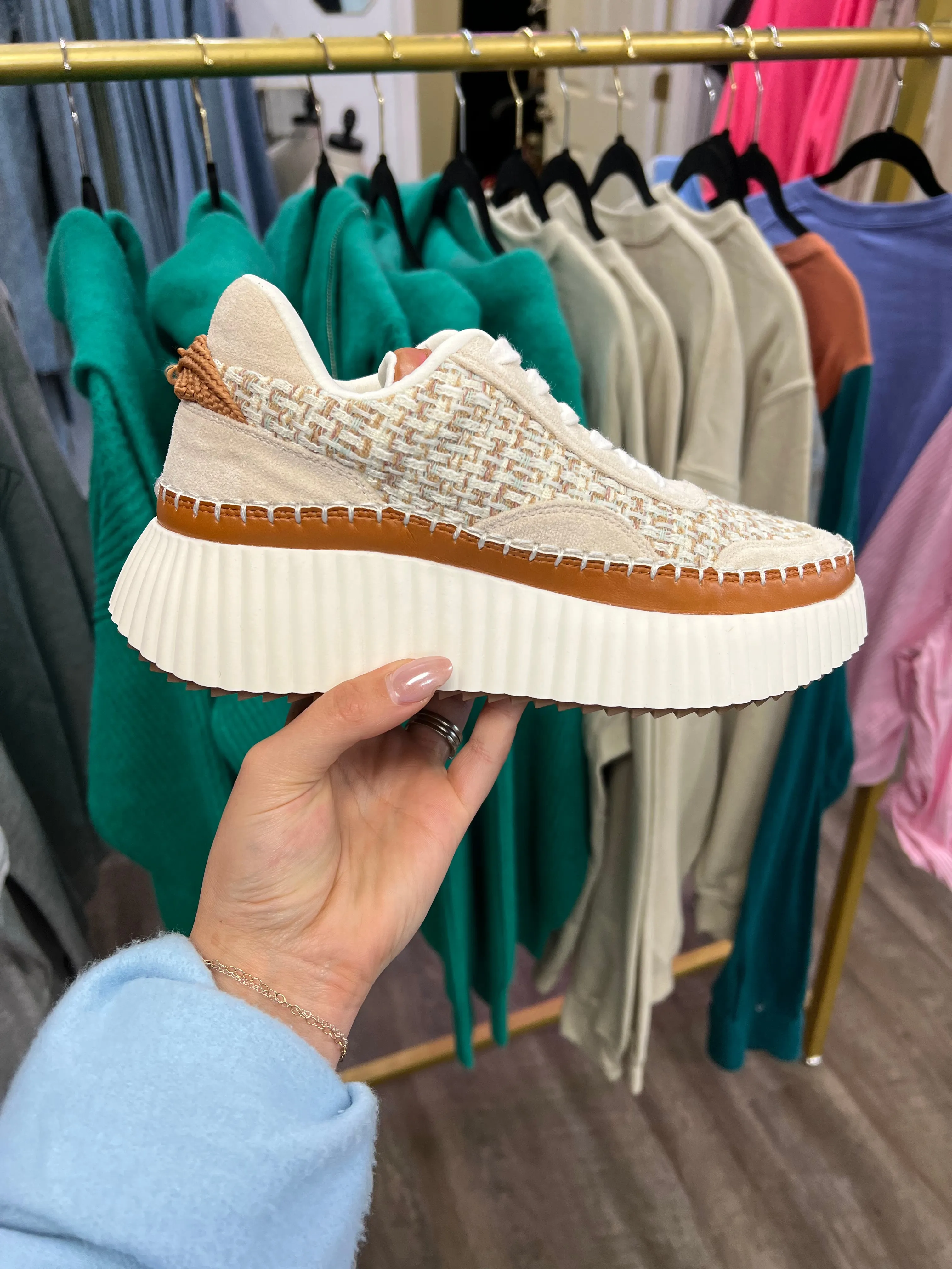 Camel Woven Sneaker