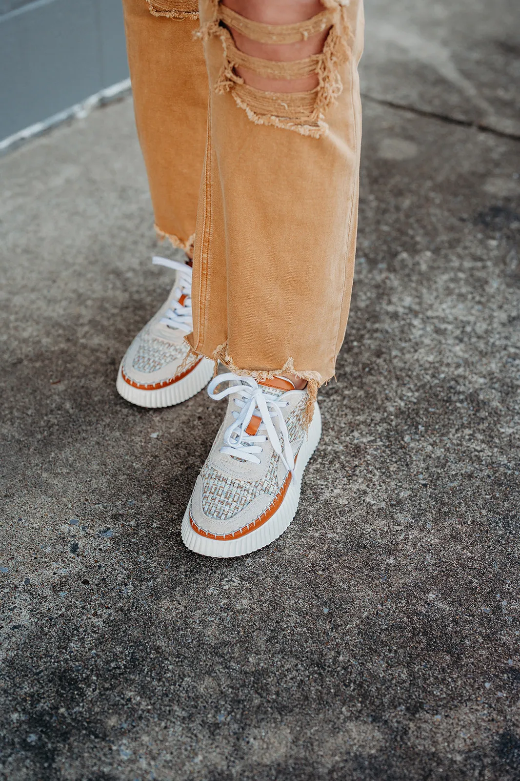 Camel Woven Sneaker