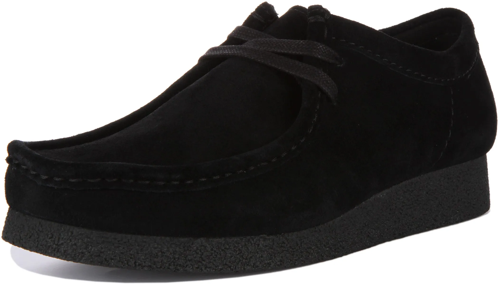 Clarks Wallabee Evo In Black Suede For Men