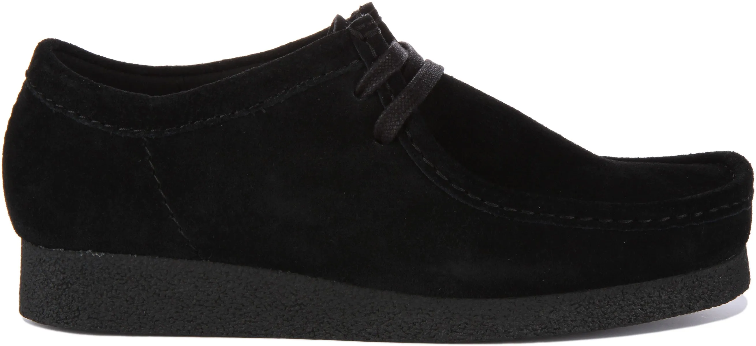 Clarks Wallabee Evo In Black Suede For Men