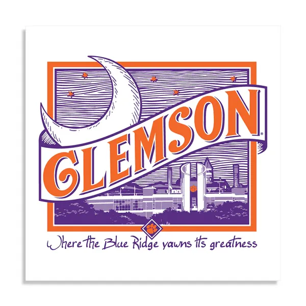 Clemson Moon Poster