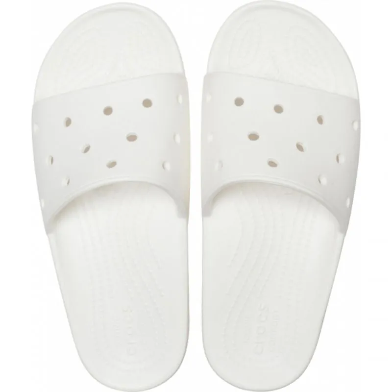 Crocs Womens Classic Slide Slippers - White