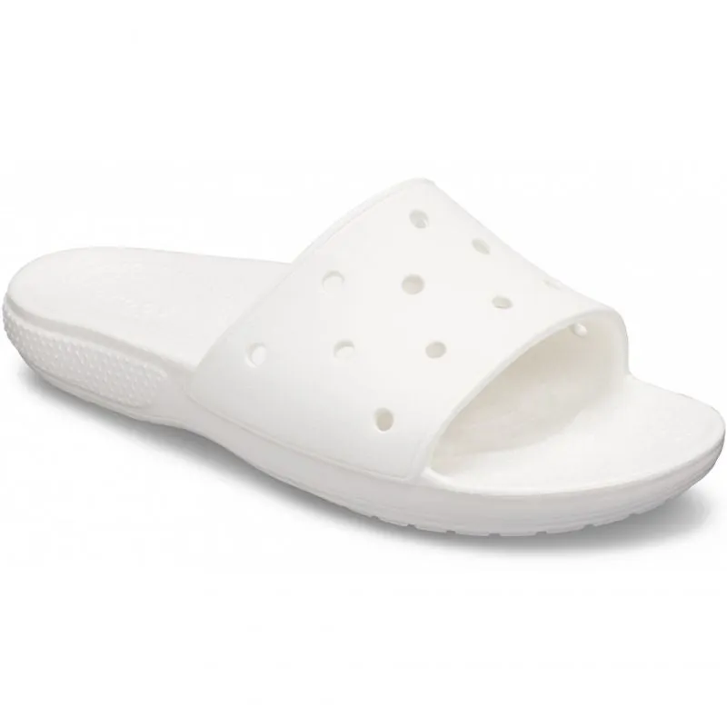 Crocs Womens Classic Slide Slippers - White