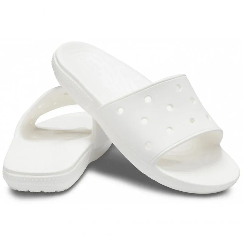 Crocs Womens Classic Slide Slippers - White