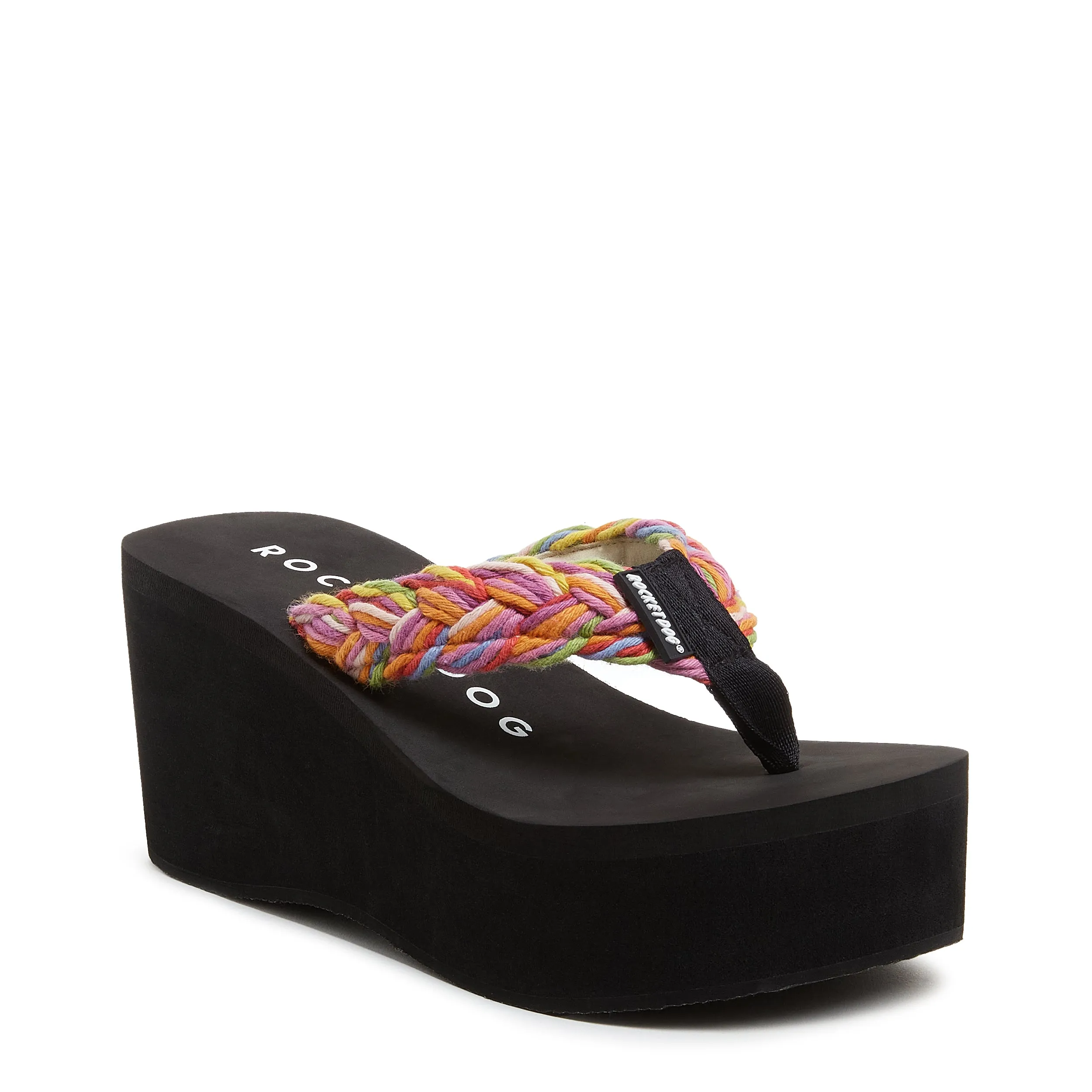 Crush Rainbow Braid Platform Flip Flop