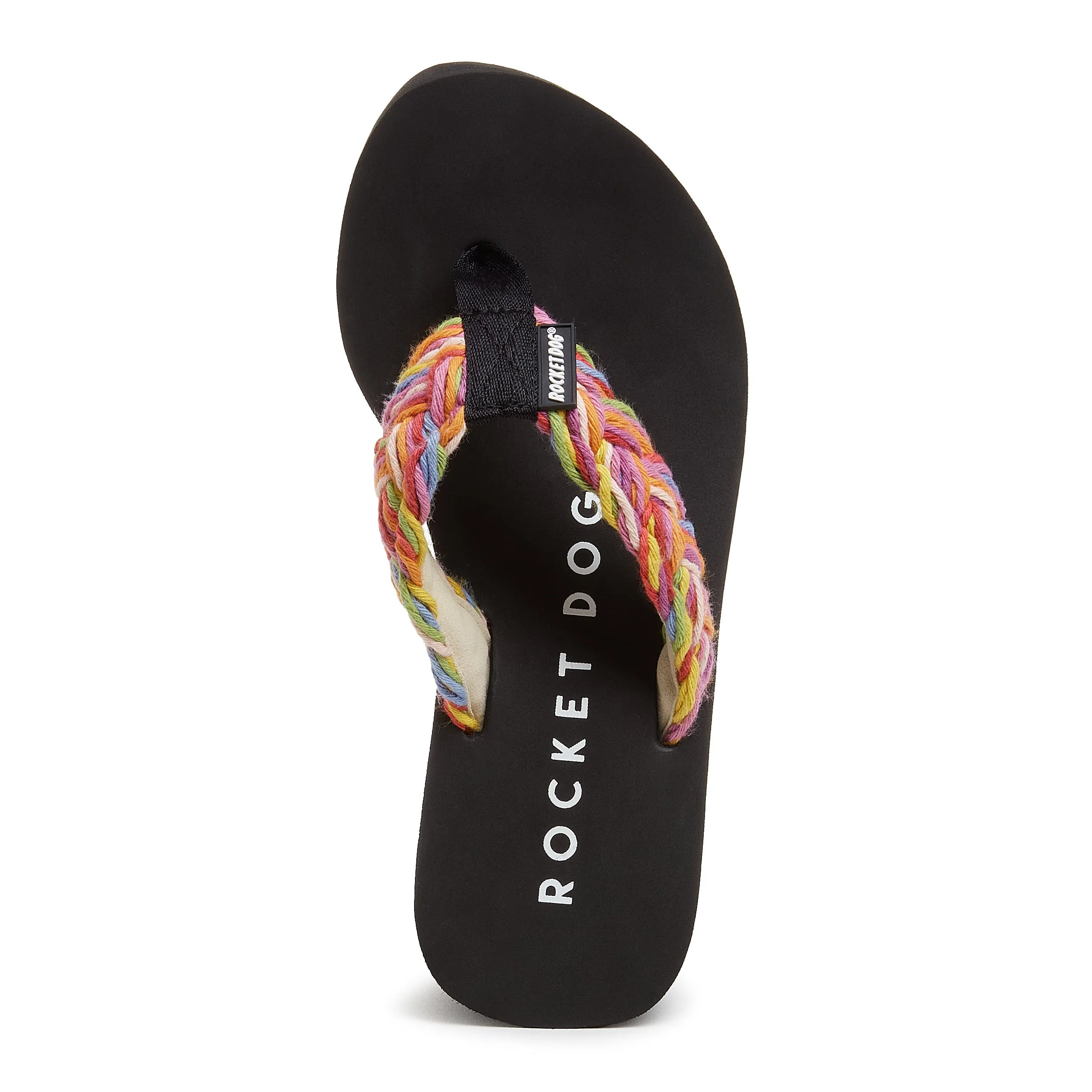 Crush Rainbow Braided Platform Flip-Flops