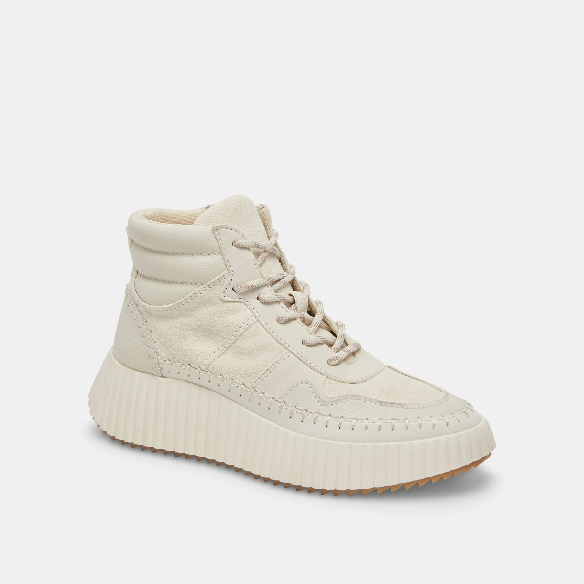 DALEY SNEAKERS OFF WHITE SUEDE - re:vita