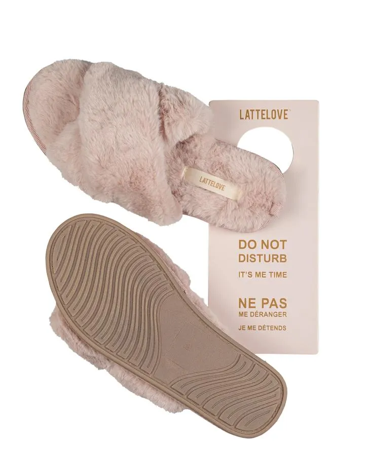 Faux Dur Cross Slide Slipper