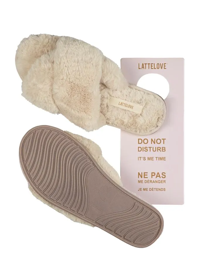 Faux Dur Cross Slide Slipper