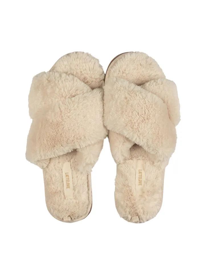 Faux Dur Cross Slide Slipper