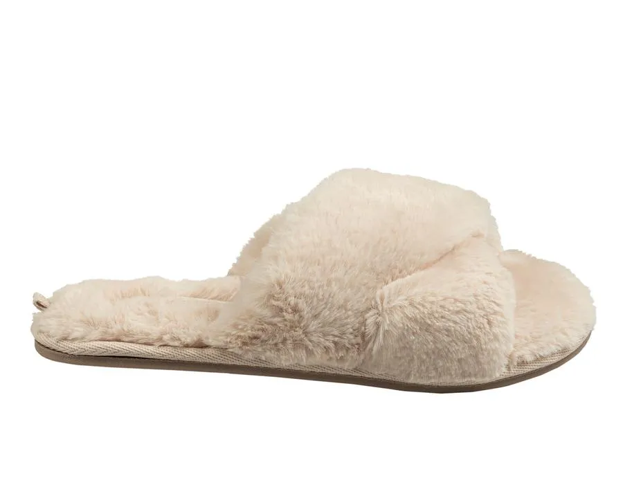 Faux Dur Cross Slide Slipper