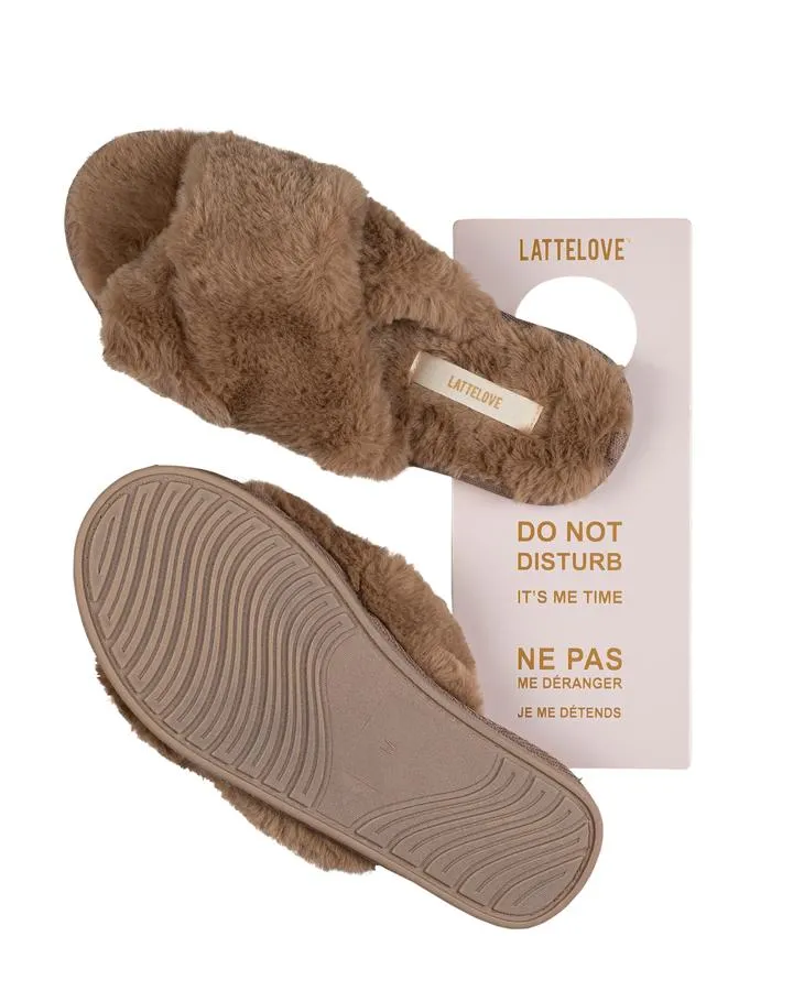 Faux Dur Cross Slide Slipper